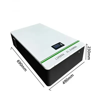 Large cell solar container battery