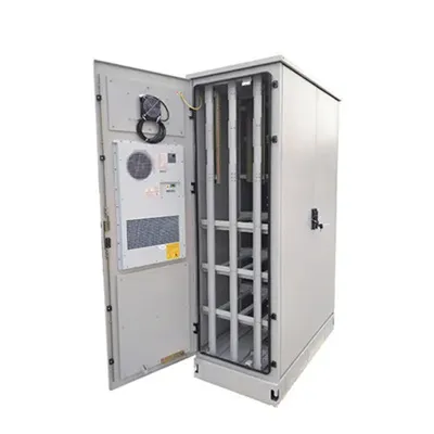 Batteries on solar telecom integrated cabinet flow battery signal tower